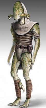 Szkic koncepcyjny do gry Knights of the Old Republic.