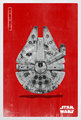 Plakat Pop Icon z Millennium Falconem.